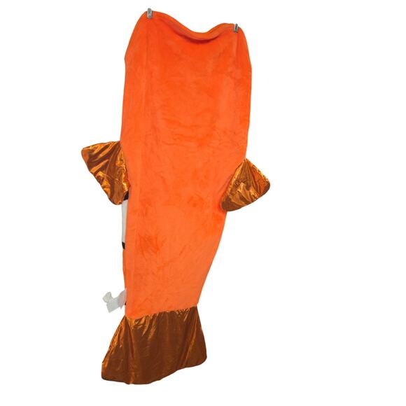 Clownfish Plush Wearable Blanket Slepping Bag Bedding Orange Fish Mermaid Tail - Picture 3 of 12